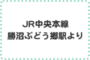 JR中央本線勝沼ぶどう郷駅より